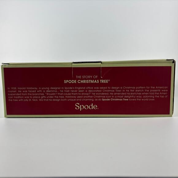 Spode Christmas Tree Footed Cake Plate 10.5" Christmas Serveware - Picture 6 of 14